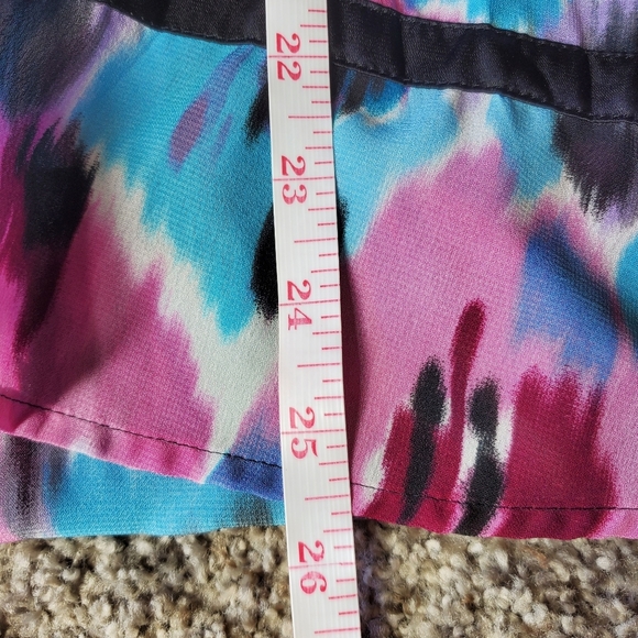 NY Collection Button Down Flowy Watercolor Floral Blouse Size XL EUC - Picture 6 of 14